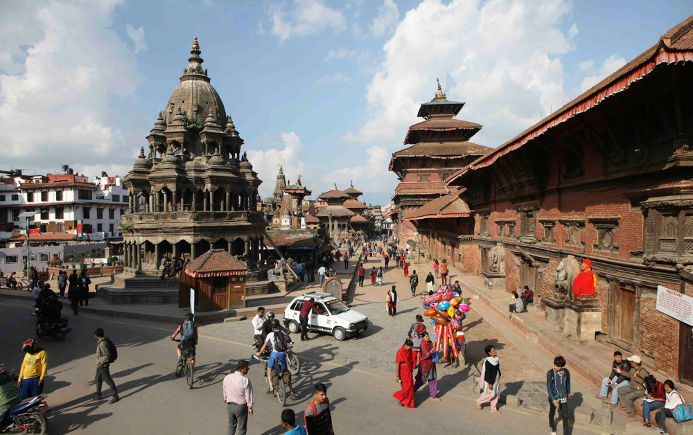 Nepal, grandeza vertical 1 05 Plaza Durbar de Pat%C3%A1n Khatmand%C3%BA copia