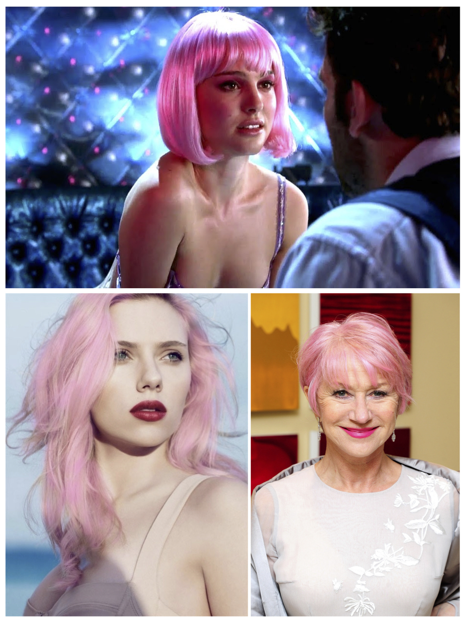 Natalie Portman peluca Scarlett Johansson Helen Mirren