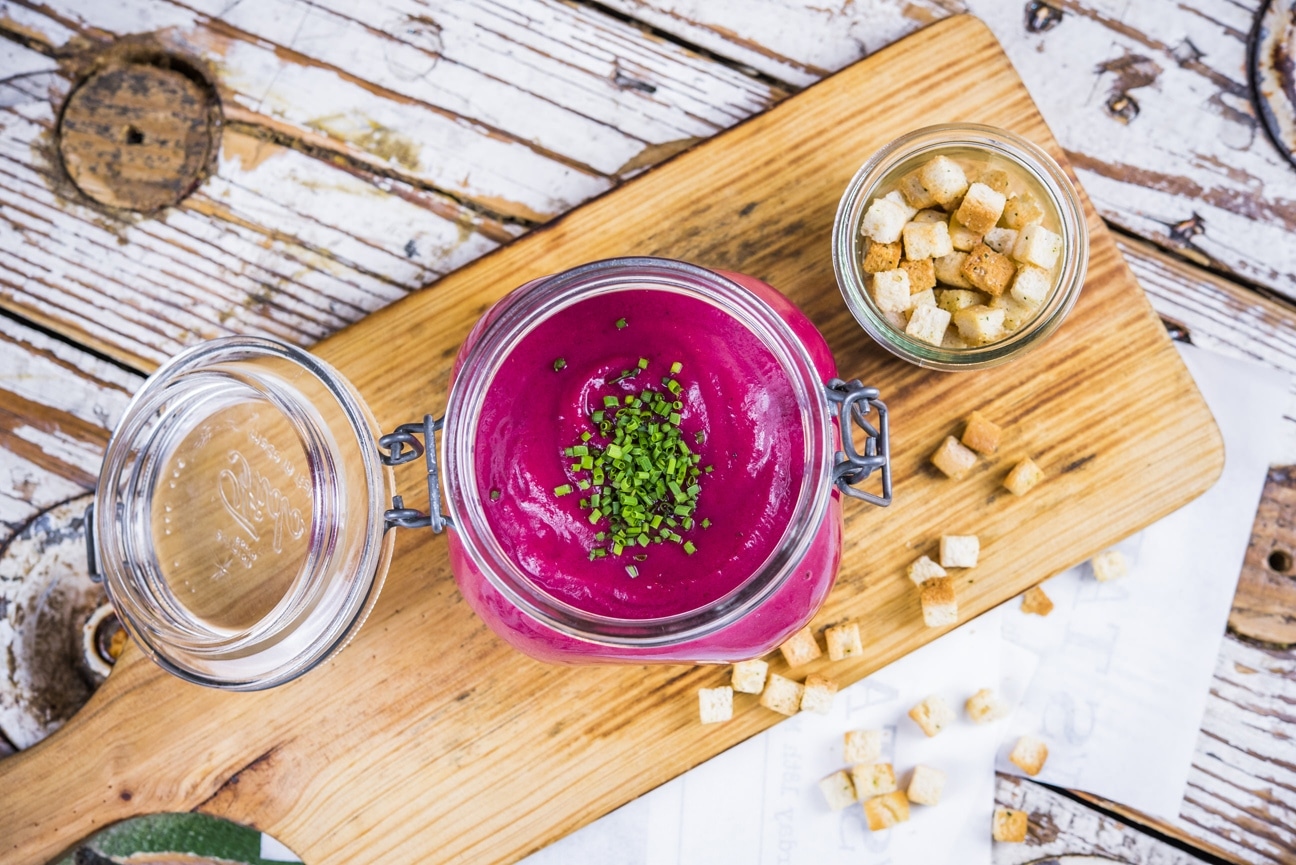 5 platos saludables para la practica del yoga 20 1. Crema de remolacha