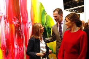 Todo el mundo coincide, Letizia espectacular de rojo 8 reyes arco 20180222 14