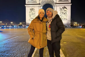 Iniesta y su mujer
