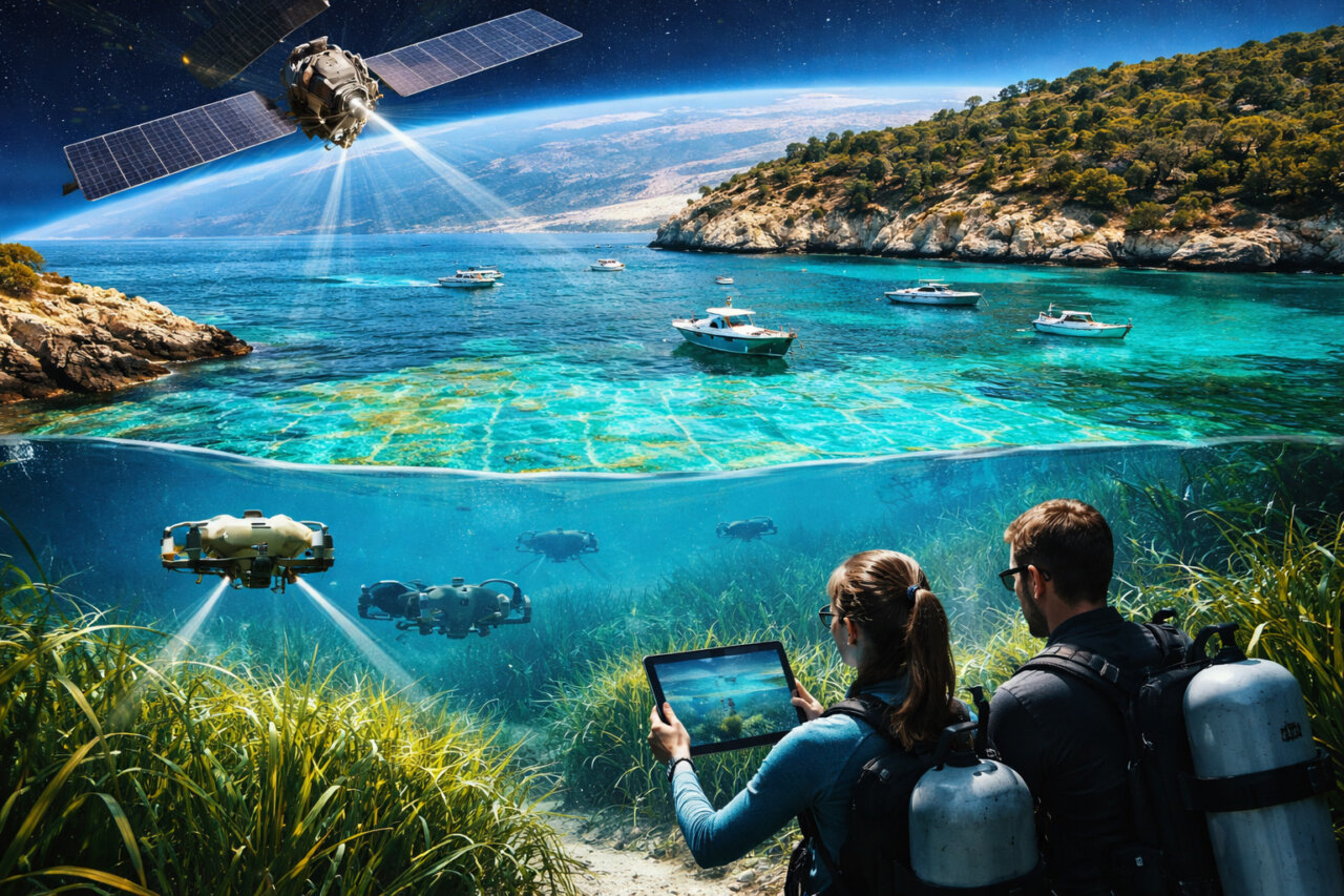 Tecnología submarina para la conservación de Posidonia en Baleares