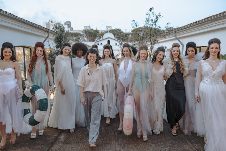 Grupo de modelos en vestidos de boda en Mallorca Dream Days 2026