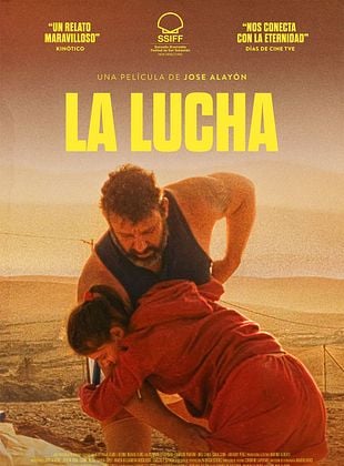 Cartel de la película La Lucha con personajes en una escena intensa