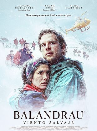 Inicio 71 Cartel de la película Balandrau Viento Salvaje con personajes principales