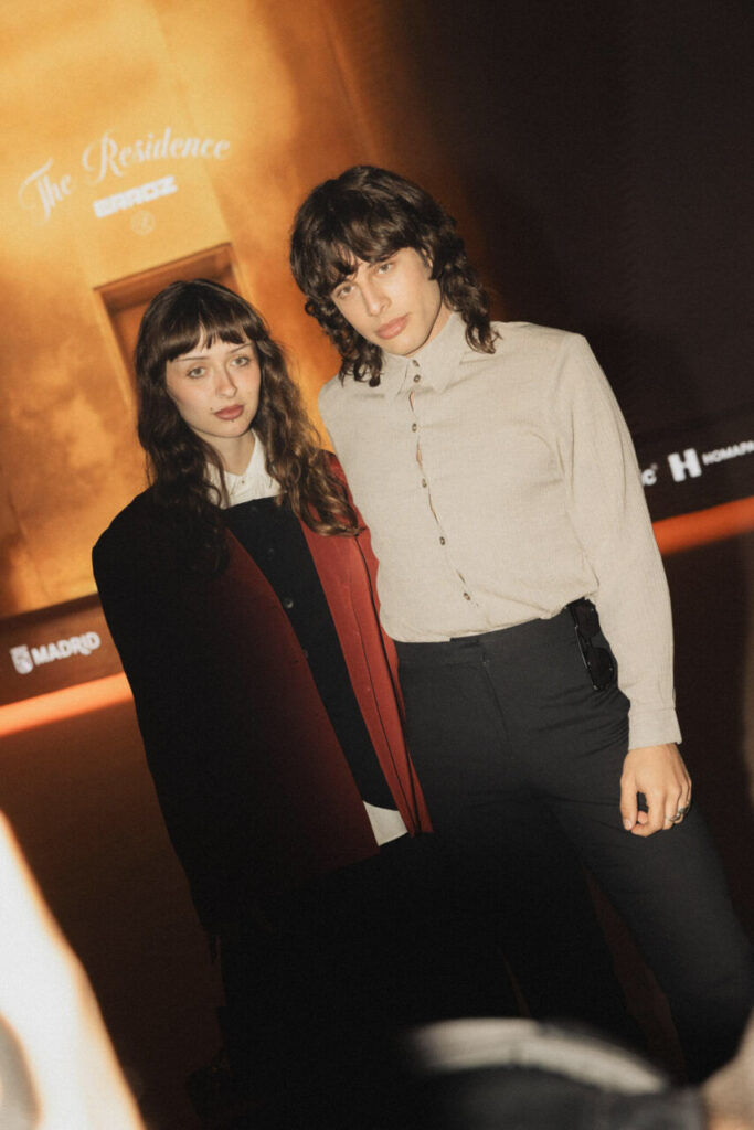 Modelos posando en el evento de Pablo Erroz en MBFWM