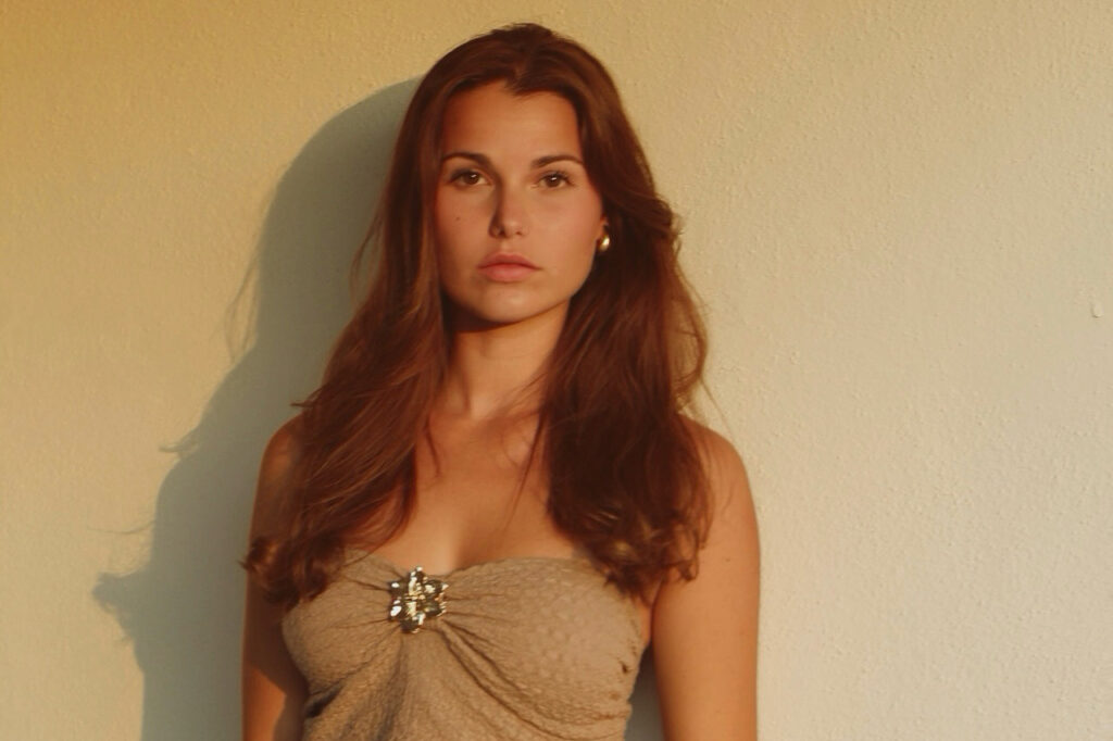 Elisabeth Reynés, ganadora de Miss World Spain 2026, posando en un fondo claro.