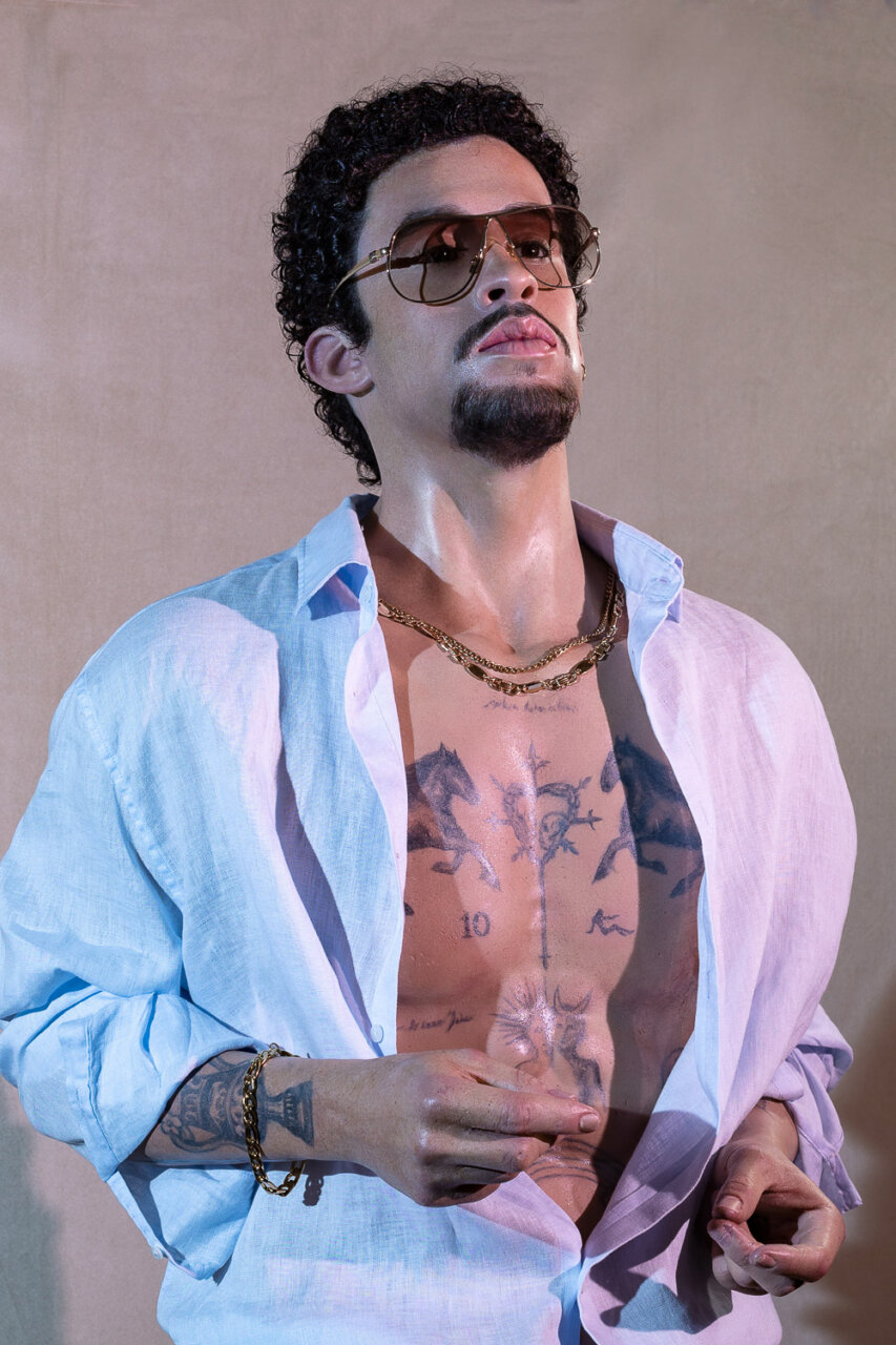 Figura de cera de Bad Bunny en el Museo de Cera de Madrid