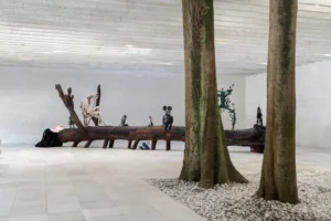 Instalación artística en el pabellón de países nórdicos en la Bienal