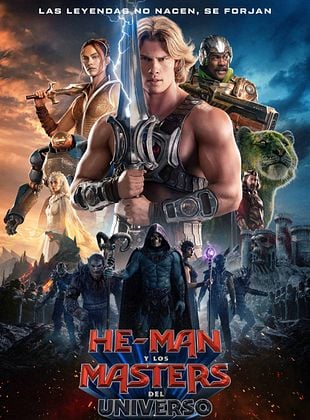 Póster de He-Man y los Masters del Universo con personajes icónicos