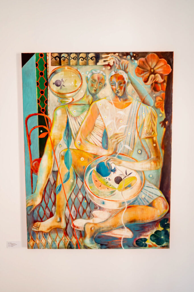 Dormitorios Paralelos 2 Pintura contemporánea en exposición de arte moderno en Venecia