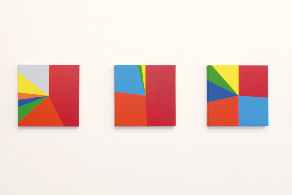 Obras de arte abstracto en una galería de arte