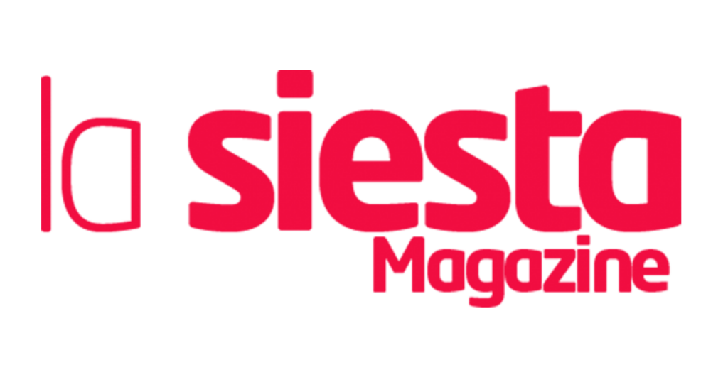 Logo de La Siesta Magazine en color rojo vibrante