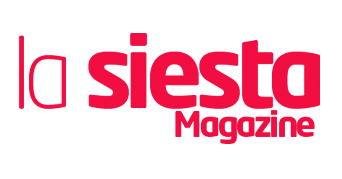 Logo de La Siesta Magazine en color rojo vibrante