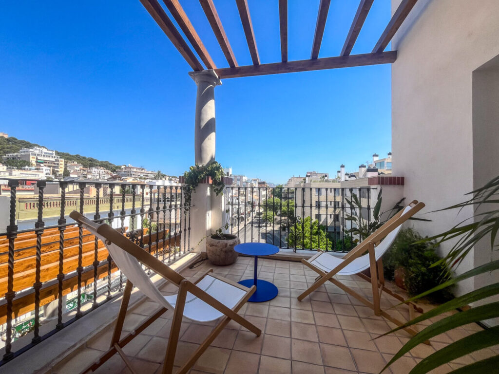 Vista desde el balcón del Hotel El Terreno en Palma