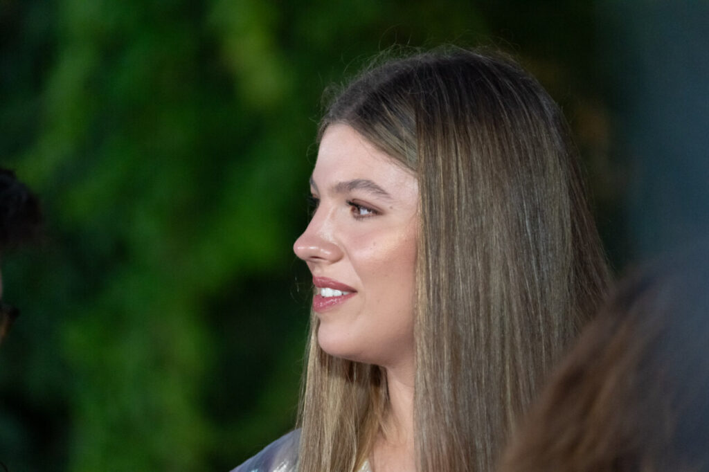 La infanta Sofía y el papel que estrena en Marivent 7 La infanta Sofía durante el encuentro en los jardines de Marivent